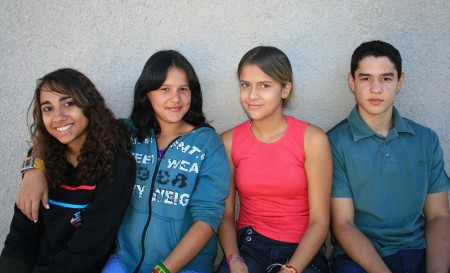 Alessandra, Kamila, Joyce e Andre